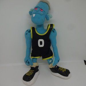 Space Jam Monsters "BLANKO" Basketball Player 1996 Plush Toy (EUC)